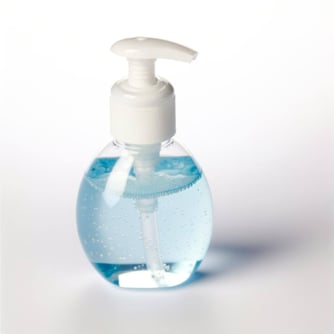 small bottle of hand sanitizer